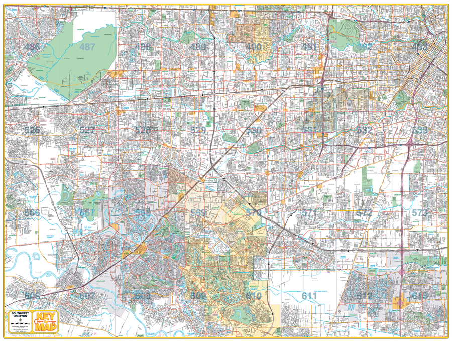 Southwest Houston Map – Houston Map Company