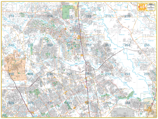 Spring/ The Woodlands – Houston Map Company