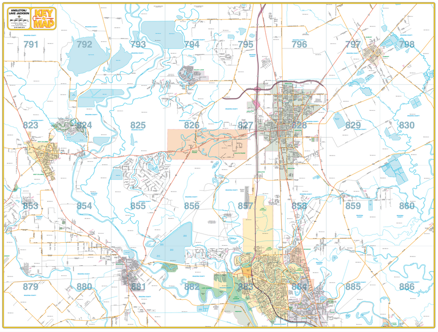 Angleton/ Lake Jackson – Houston Map Company