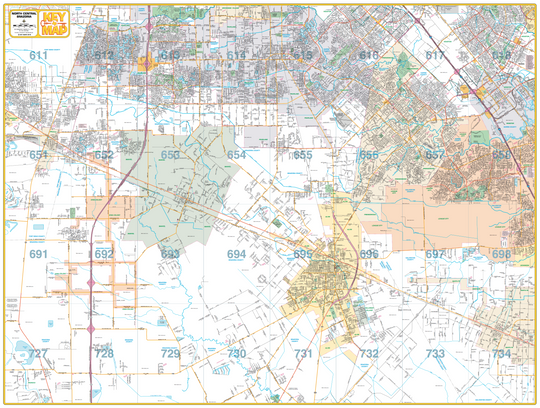 North Central Brazoria County – Houston Map Company